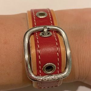 Coach Leather Bracelet